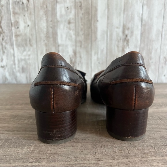 Born Classic Brown Heeled Loafers for Women 7 - Picture 5 of 7